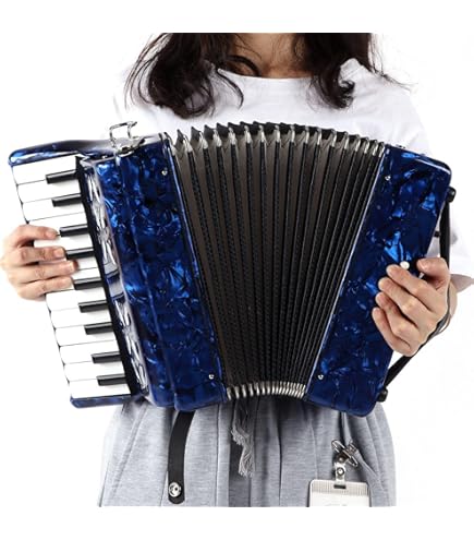 Tascani タスカーニ　アコーディオン 青 Amazon.com: 22 Key 8 Bass Accordion Exquisite Piano